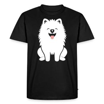 Samoyède - T-shirt Premium bio Homme - noir - Devant - Nico (187cm)