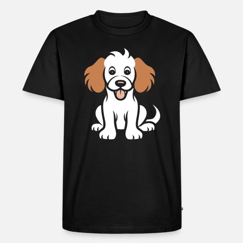 Cocker Spaniel Hund - Männer Premium Bio T-Shirt - Schwarz