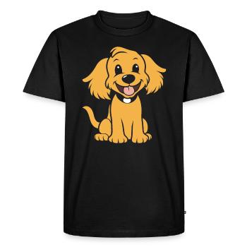 Cocker Spaniel Dog Humor - Men's Premium Organic T-Shirt - black - Front - Nico (187cm)