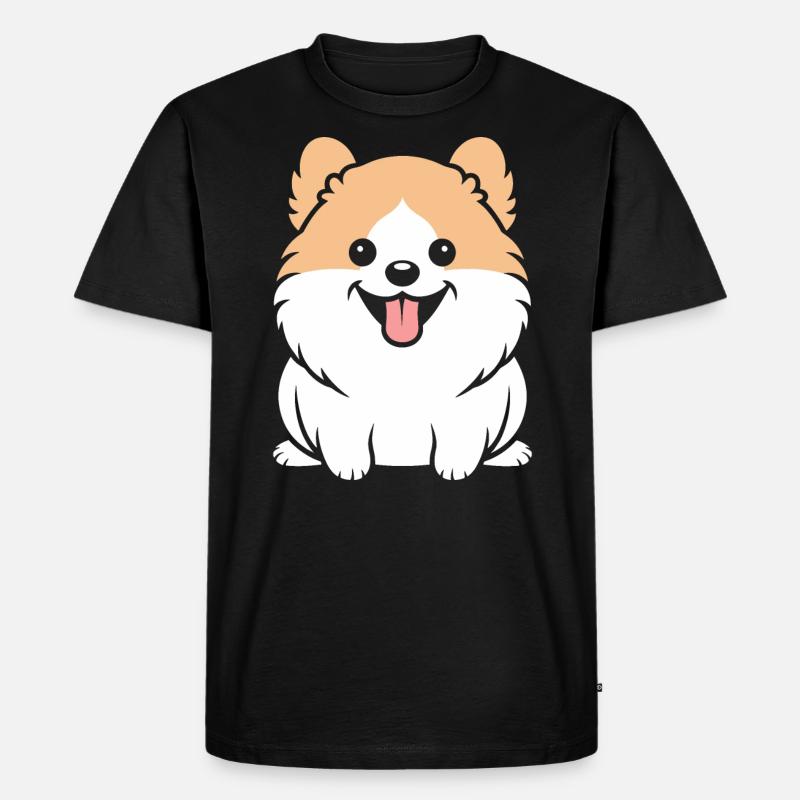 Spitz - Männer Premium Bio T-Shirt - Schwarz