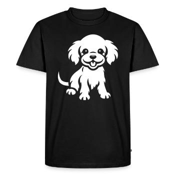 Cocker Spaniel Dog - Men's Premium Organic T-Shirt - black - Front - Nico (187cm)