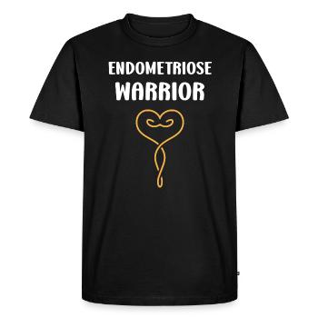 sensibilisation endométriose - T-shirt Premium bio Homme - noir - Devant - Nico (187cm)