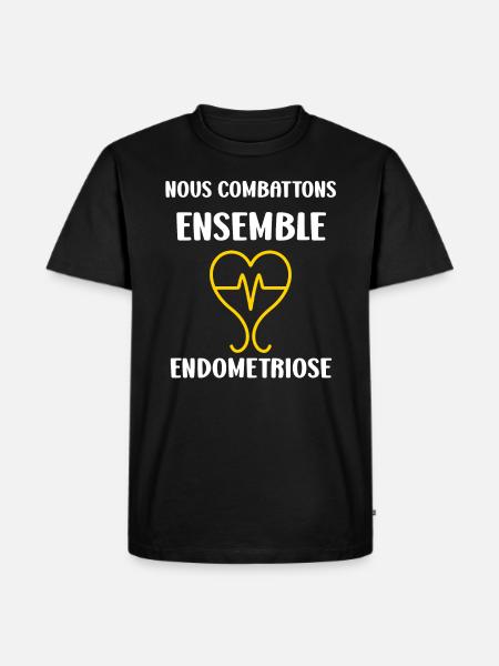 sensibilisation endométriose - T-shirt Premium bio Homme - noir