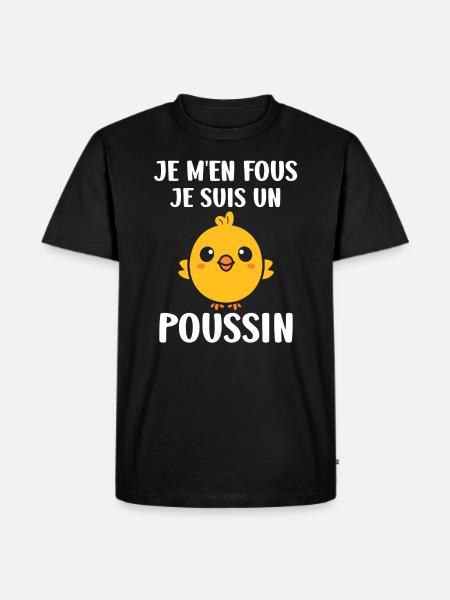 Humour bébé poussin - T-shirt Premium bio Homme - noir