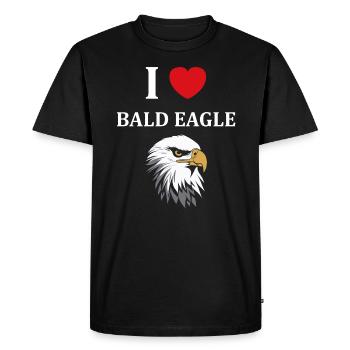 Citation humour Oiseau aigle - T-shirt Premium bio Homme - noir - Devant - Nico (187cm)