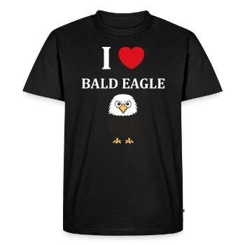 Citation humour Oiseau aigle - T-shirt Premium bio Homme - noir - Devant - Nico (187cm)