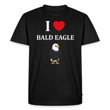 Citation humour Oiseau aigle - T-shirt Premium bio Homme - noir - Devant - Nico (187cm)