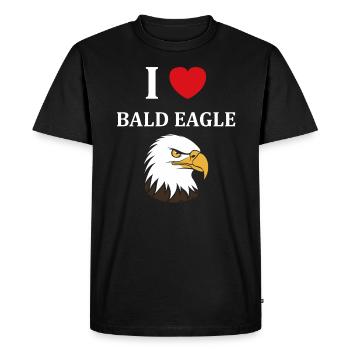 Citation humour Oiseau aigle - T-shirt Premium bio Homme - noir - Devant - Nico (187cm)