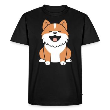 Shikoku - Men's Premium Organic T-Shirt - black - Front - Nico (187cm)