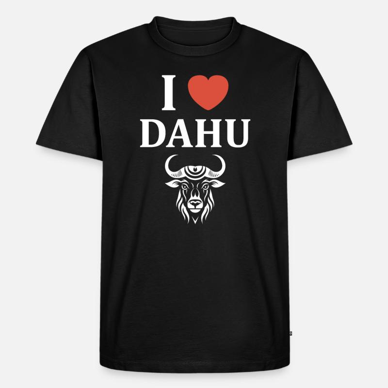 Dahu - Männer Premium Bio T-Shirt - Schwarz