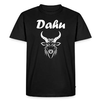 Dahu - Men's Premium Organic T-Shirt - black - Front - Nico (187cm)