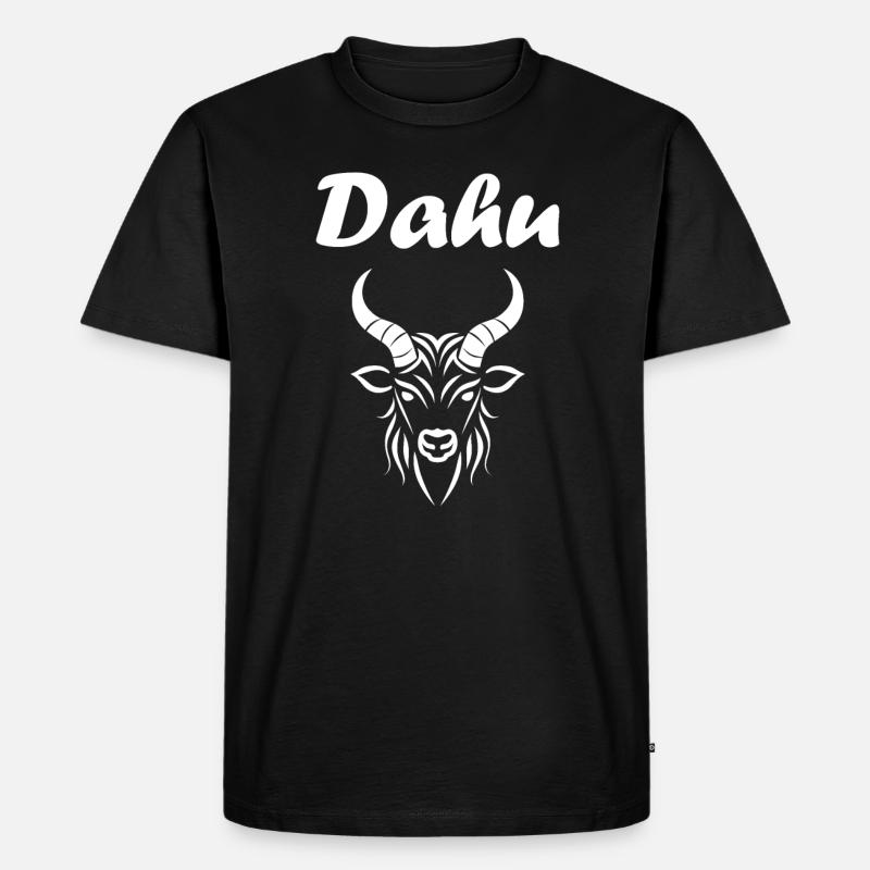 Dahu - Männer Premium Bio T-Shirt - Schwarz