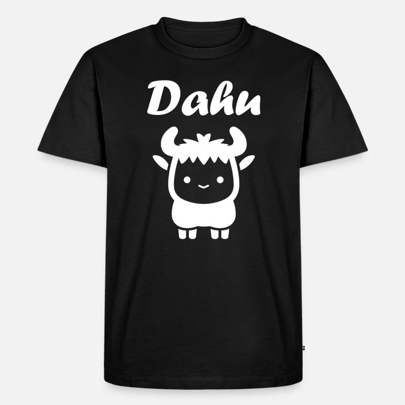 Dahu - Männer Premium Bio T-Shirt - Schwarz