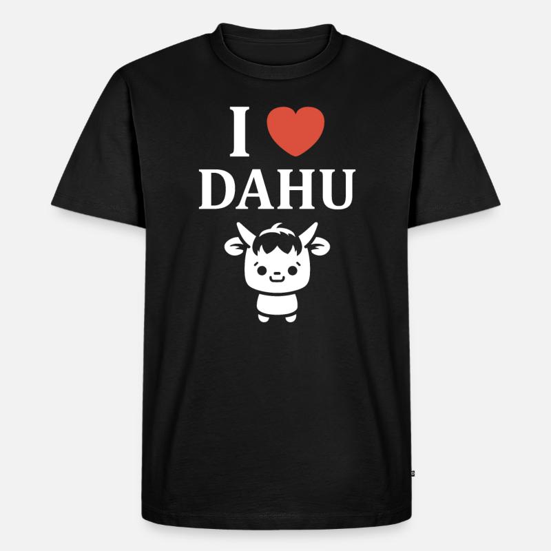 Dahu - Männer Premium Bio T-Shirt - Schwarz