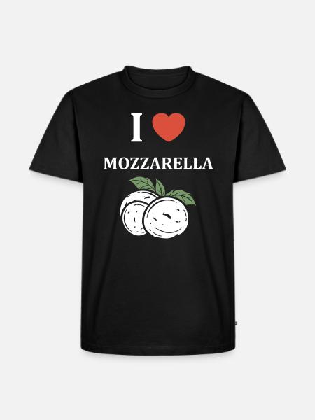 Humour mozzarella - T-shirt Premium bio Homme - noir