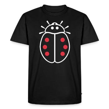 Petite coccinelle - T-shirt Premium bio Homme - noir - Devant - Nico (187cm)