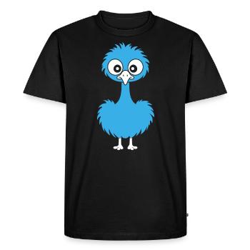 autruche - T-shirt Premium bio Homme - noir - Devant - Nico (187cm)