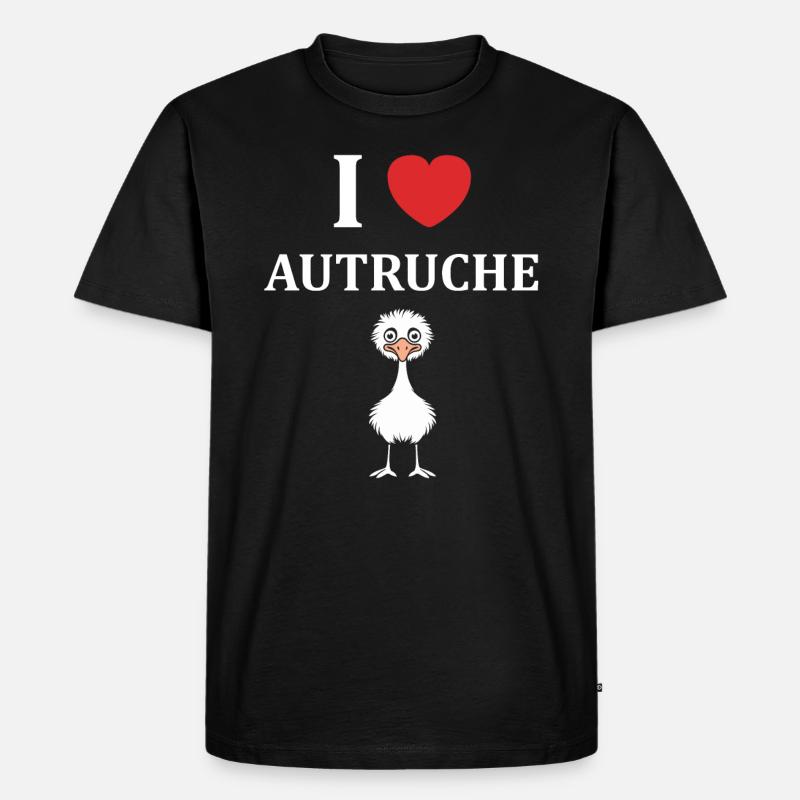 Strauß Zitat - Männer Premium Bio T-Shirt - Schwarz