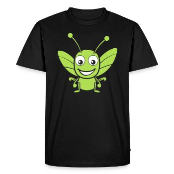 Sauterelle - T-shirt Premium bio Homme - noir - Devant - Nico (187cm)