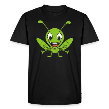 Sauterelle - T-shirt Premium bio Homme - noir - Devant - Nico (187cm)