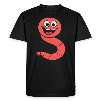 vers de terre - T-shirt Premium bio Homme - noir - Devant - Nico (187cm)