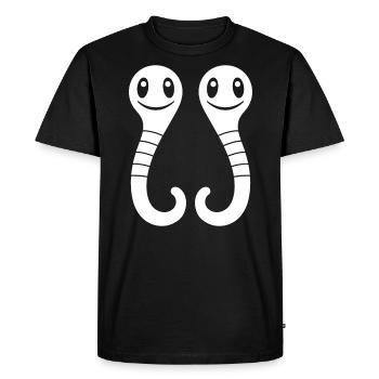 vers de terre - T-shirt Premium bio Homme - noir - Devant - Nico (187cm)