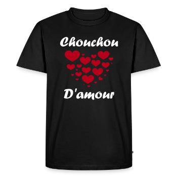 Chouchou - T-shirt Premium bio Homme - noir - Devant - Nico (187cm)