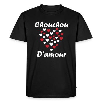 Chouchou - T-shirt Premium bio Homme - noir - Devant - Nico (187cm)