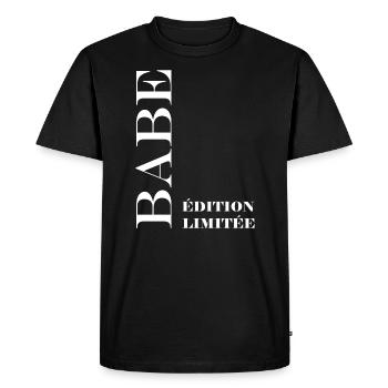 Babe - T-shirt Premium bio Homme - noir - Devant - Nico (187cm)