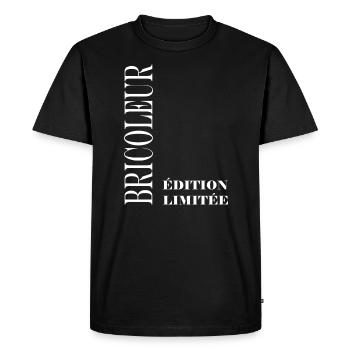 Bricoleur - T-shirt Premium bio Homme - noir - Devant - Nico (187cm)