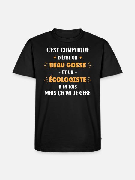 écologiste - T-shirt Premium bio Homme - noir