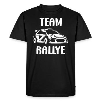 Humour pilote de rallye - T-shirt Premium bio Homme - noir - Devant - Nico (187cm)