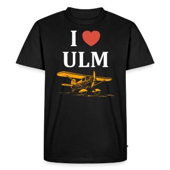 I love ulm - Men's Premium Organic T-Shirt - black - Front - Nico (187cm)