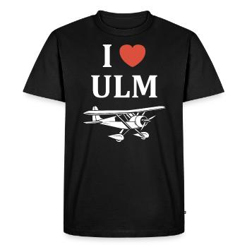 I love ulm - Men's Premium Organic T-Shirt - black - Front - Nico (187cm)