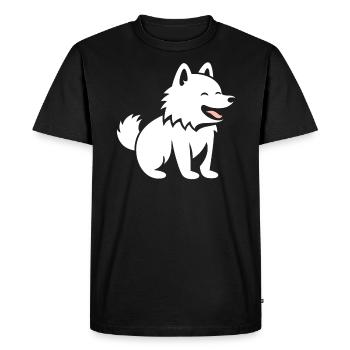 wolf - Men's Premium Organic T-Shirt - black - Front - Nico (187cm)