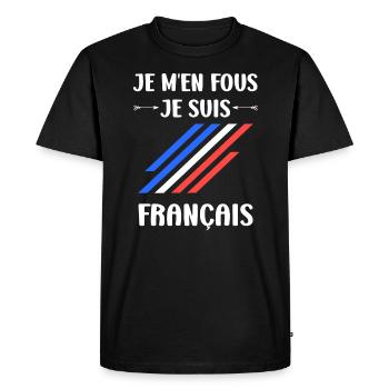 Je suis français - T-shirt Premium bio Homme - noir - Devant - Nico (187cm)