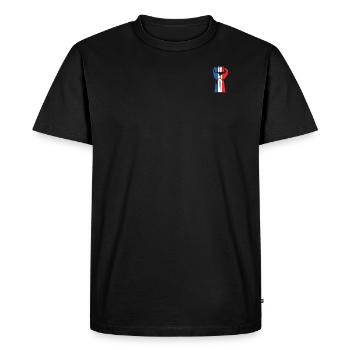 France patriote - T-shirt Premium bio Homme - noir - Devant - Nico (187cm)