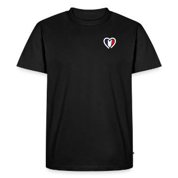 France patriote - T-shirt Premium bio Homme - noir - Devant - Nico (187cm)