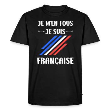 Je suis français - T-shirt Premium bio Homme - noir - Devant - Nico (187cm)