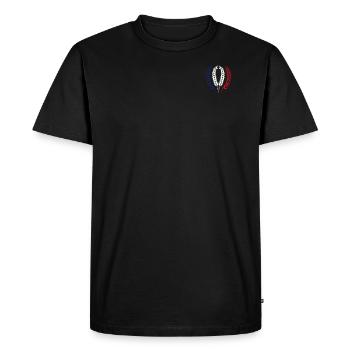 France patriote - T-shirt Premium bio Homme - noir - Devant - Nico (187cm)