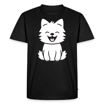 loup - T-shirt Premium bio Homme - noir - Devant - Nico (187cm)