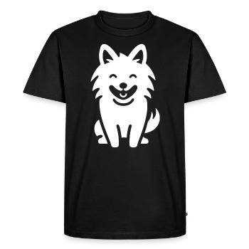 loup - T-shirt Premium bio Homme - noir - Devant - Nico (187cm)