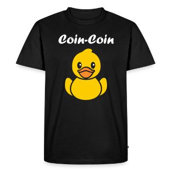 carnard coin coin - T-shirt Premium bio Homme - noir - Devant - Nico (187cm)