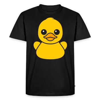 canard - T-shirt Premium bio Homme - noir - Devant - Nico (187cm)