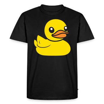 canard - T-shirt Premium bio Homme - noir - Devant - Nico (187cm)
