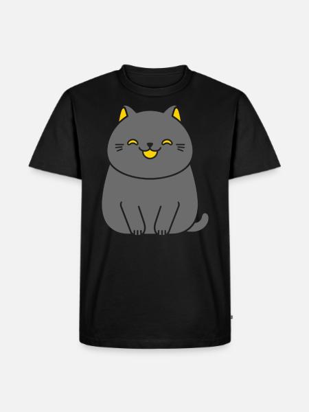 Chartreux little cat - Men's Premium Organic T-Shirt - black