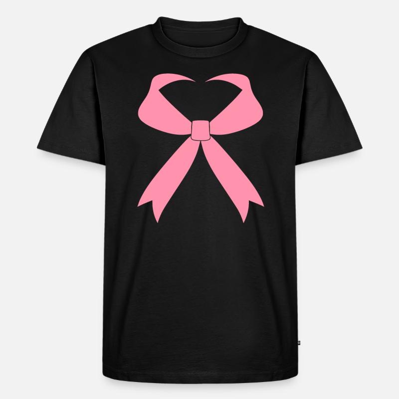 Aufklärung über Brustkrebs - Männer Premium Bio T-Shirt - Schwarz