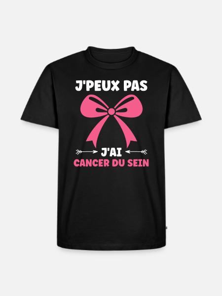 Sensibilisation cancer du sein - T-shirt Premium bio Homme - noir