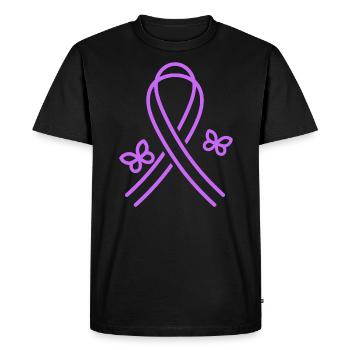 Sensibilisation à la maladie d’Alzheimer - T-shirt Premium bio Homme - noir - Devant - Nico (187cm)