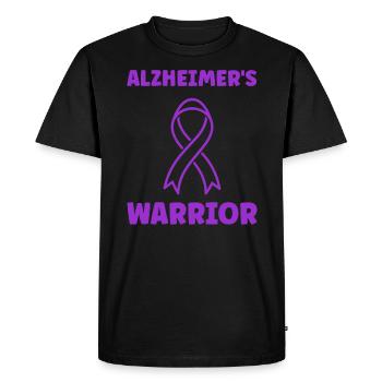 Sensibilisation à la maladie d’Alzheimer - T-shirt Premium bio Homme - noir - Devant - Nico (187cm)